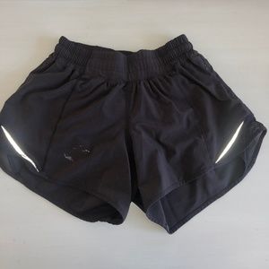 Black Lululemon Hotty Hot Shorts